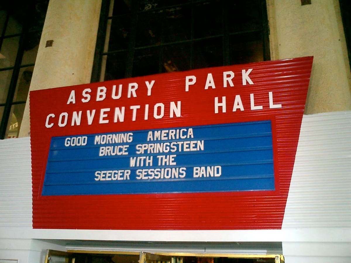 Bruce Springsteen & The Seeger Sessions Band Rehearsal Shows, Asbury Park Convention Hall, April 26, 2006