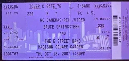 MAGIC, PART 2: Bruce Springsteen & the E Street Band, Madison Square Garden, October 18, 2007